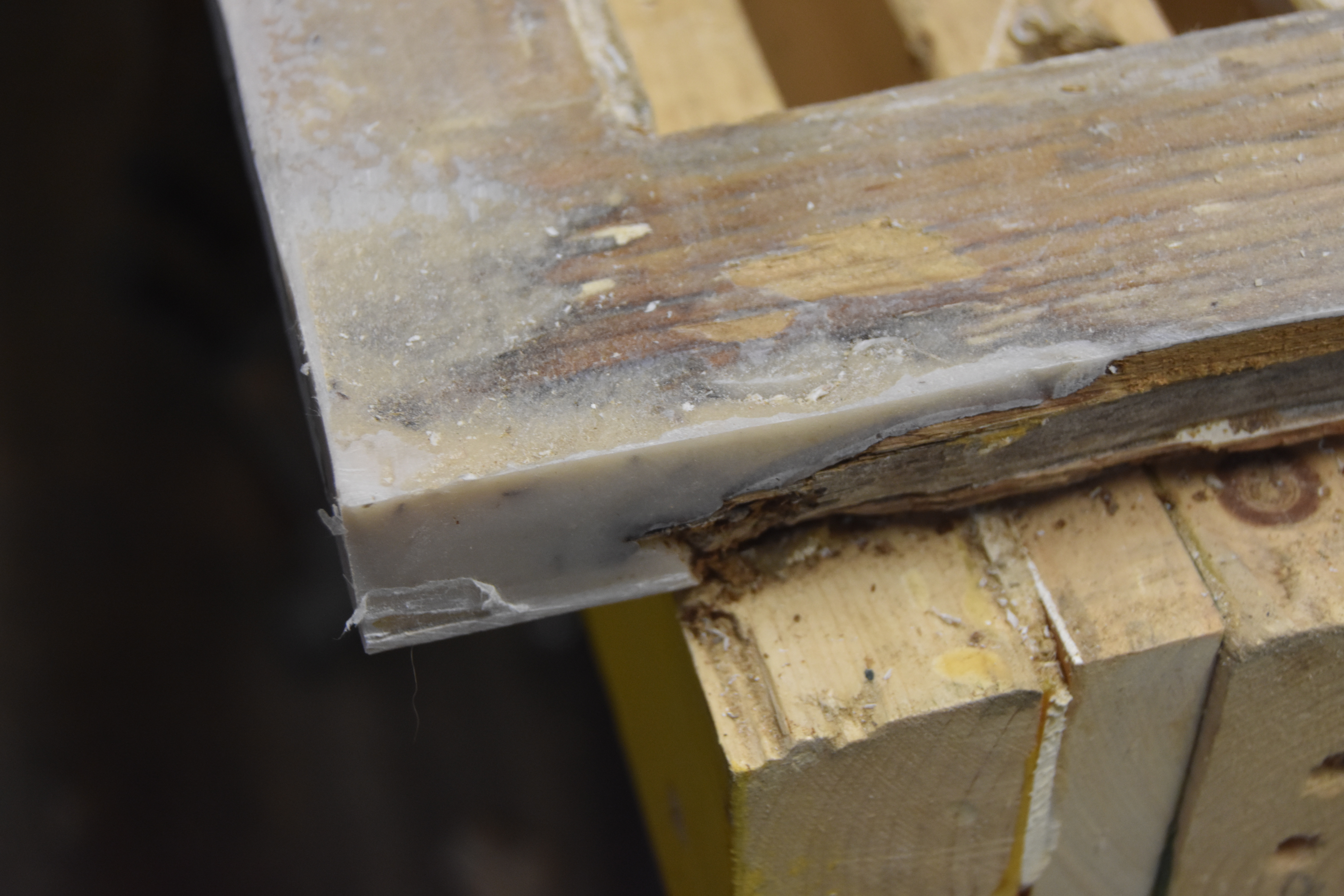 Window Restoration Cape Cod - After corner repair: Wood epoxy