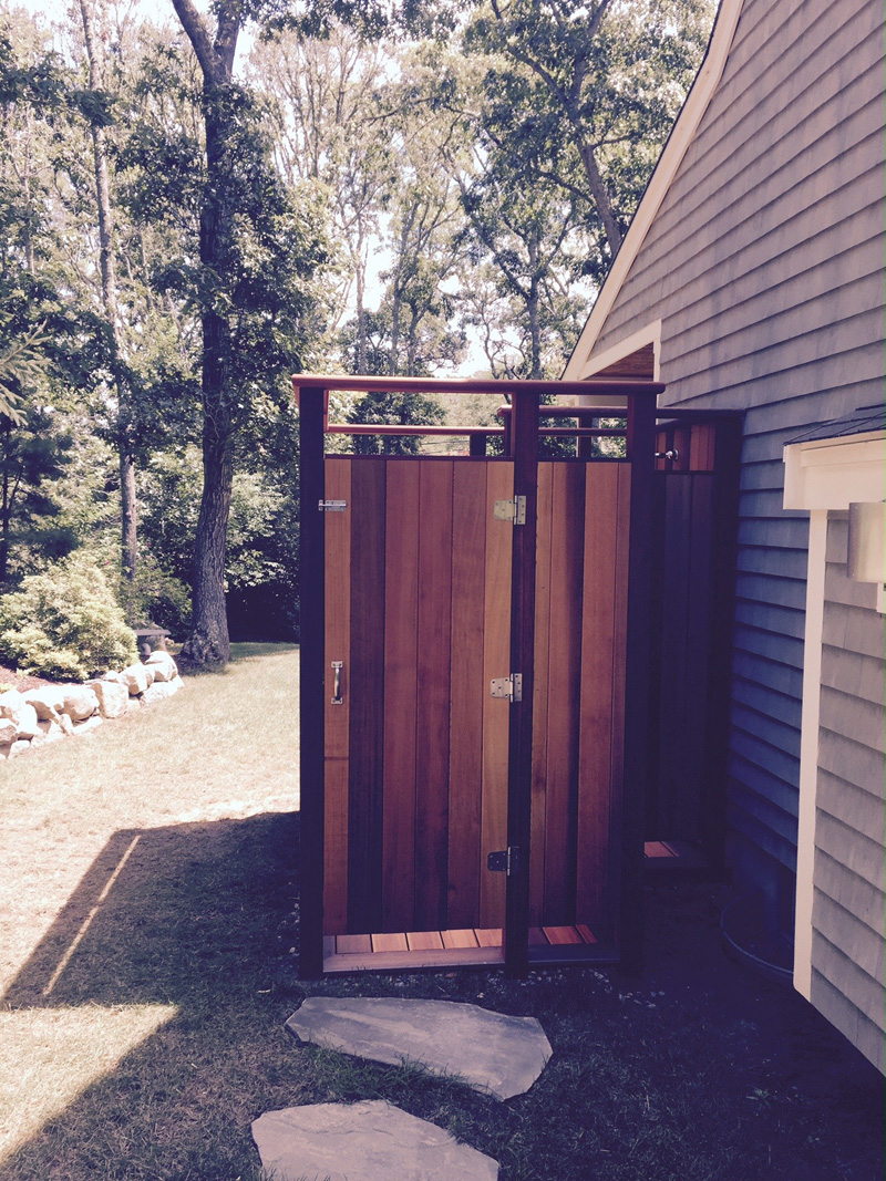 Stello Construction, Inc. Builders and Remodeling - Outdoor Shower