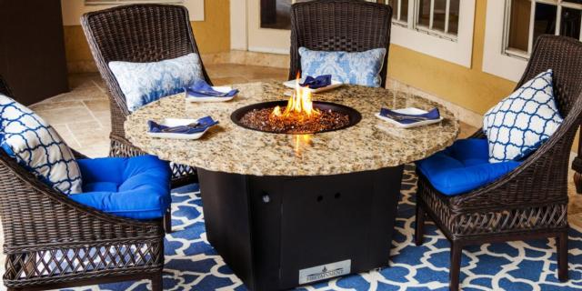 Firetainment Naples Collection Fire Pit Table Cape Cod